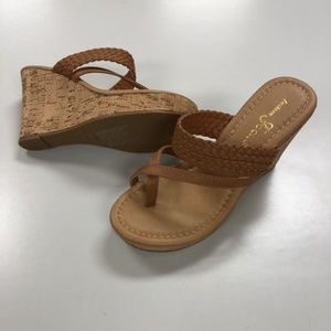 Wedge Sandals from Fashion Focus - Alicia30 Cognac